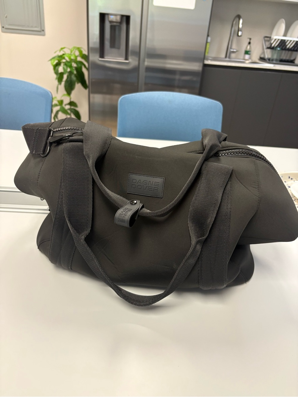 Dagne Dover Black Women's Duffel Landon Tote - Large - Picture 7 of 8